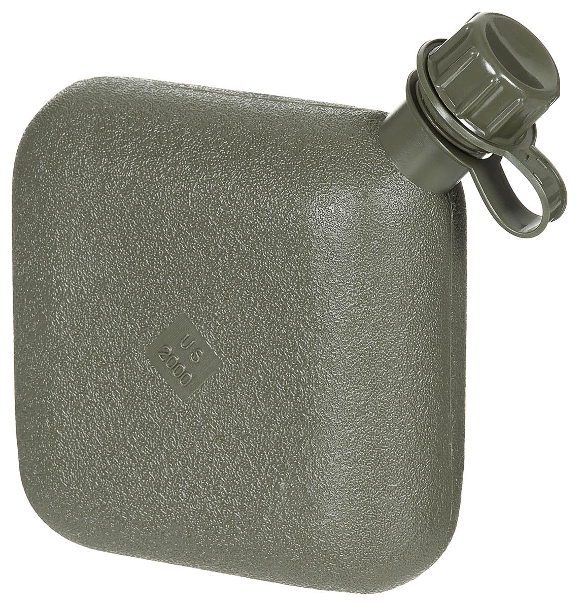 US Feldflasche, eckig, mit Hülle, oliv, 2 Qt