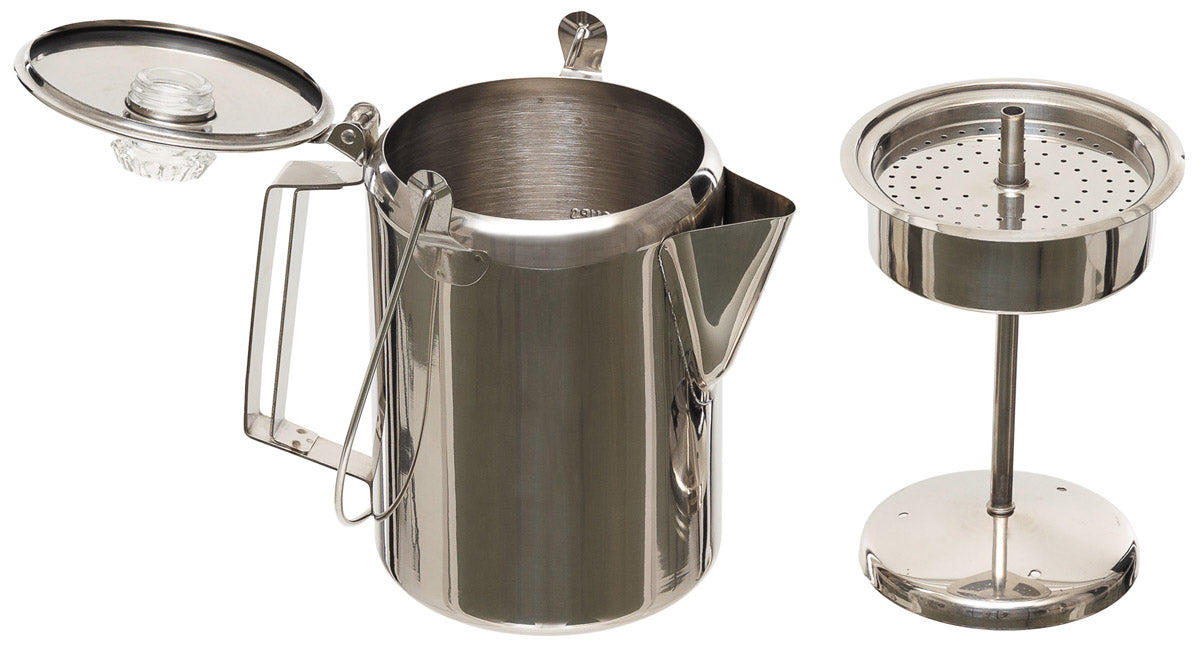 Kaffeekanne, mit Perkolator, Edelstahl, (9 Tassen)