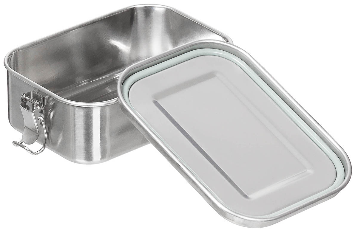 Lunchbox, "Premium", Edelstahl,ca. 16 x 11,5 x 6 cm