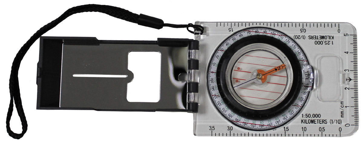 Karten-Kompass,"Professional", transparent, Kunststoffgehäuse