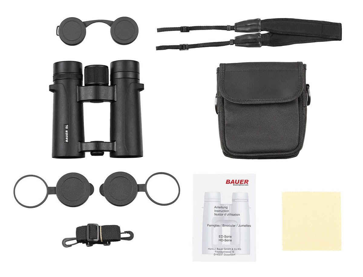 BAUER Fernglas, Outdoor SL, 10 x 34, wasserdicht, schwarz