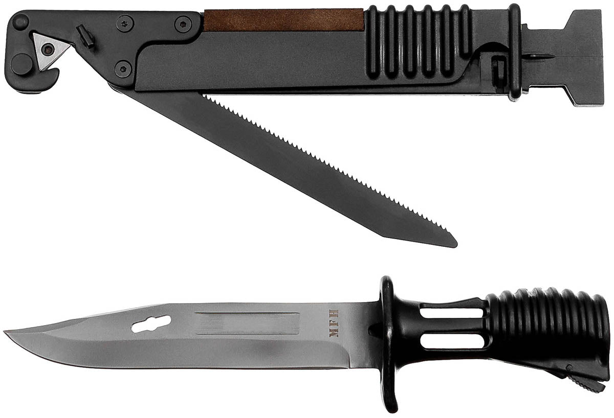 Brit. Bajonett, SA80, schwarz, Scheide, Tasche DPM