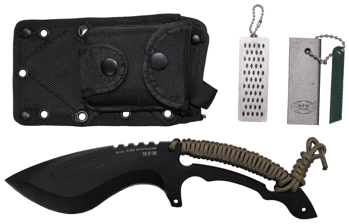 Messer,"Operation Black Hawk", schwarz, Scheide