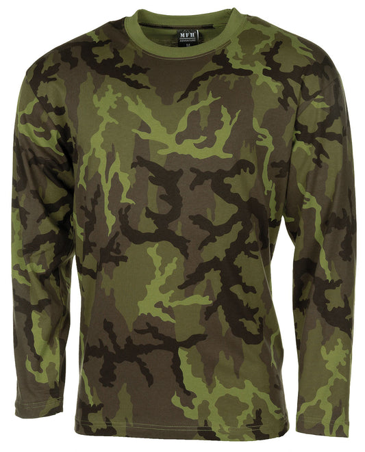 US Tarn-Shirt, langarm, M 95 CZ tarn, 170 g/m²