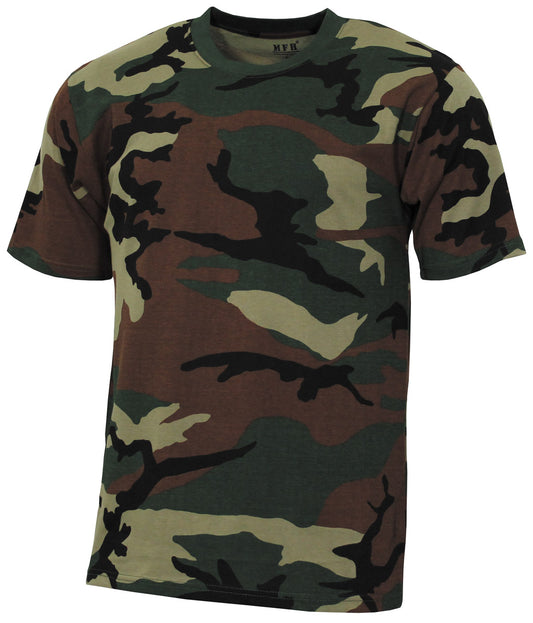 Kinder T-Shirt, "Basic", woodland, 140-145 g/m²