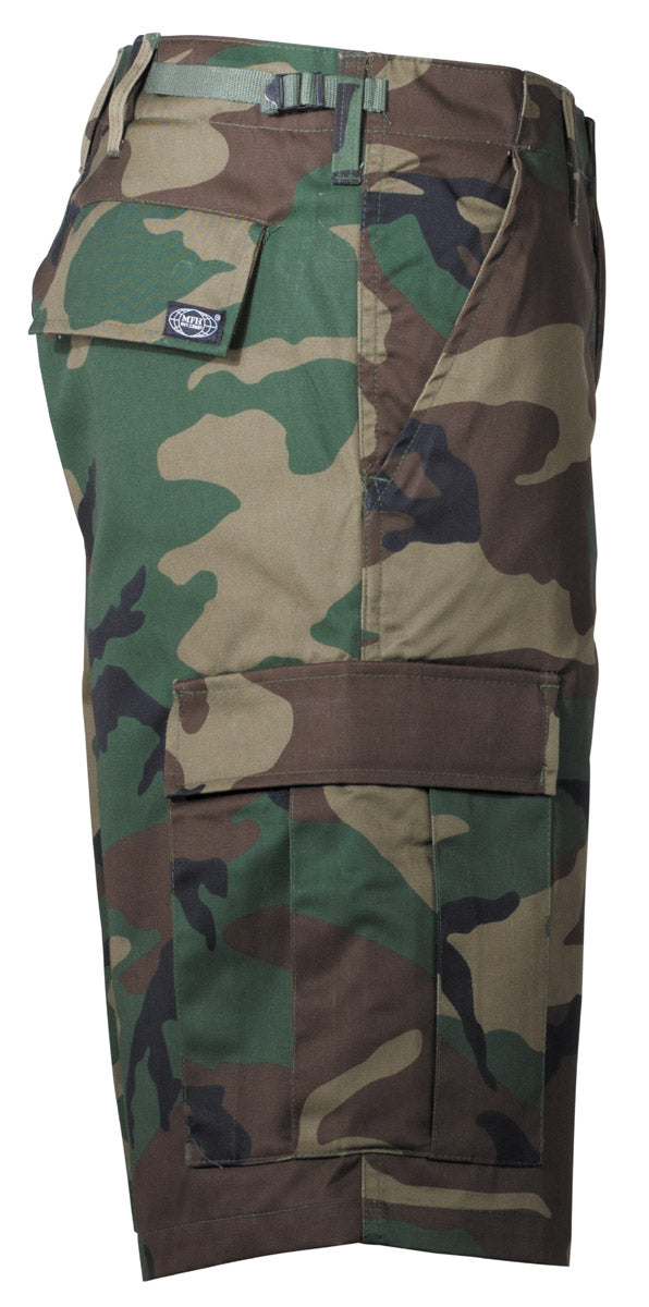 US Bermuda, BDU, woodland, mit Seitentaschen