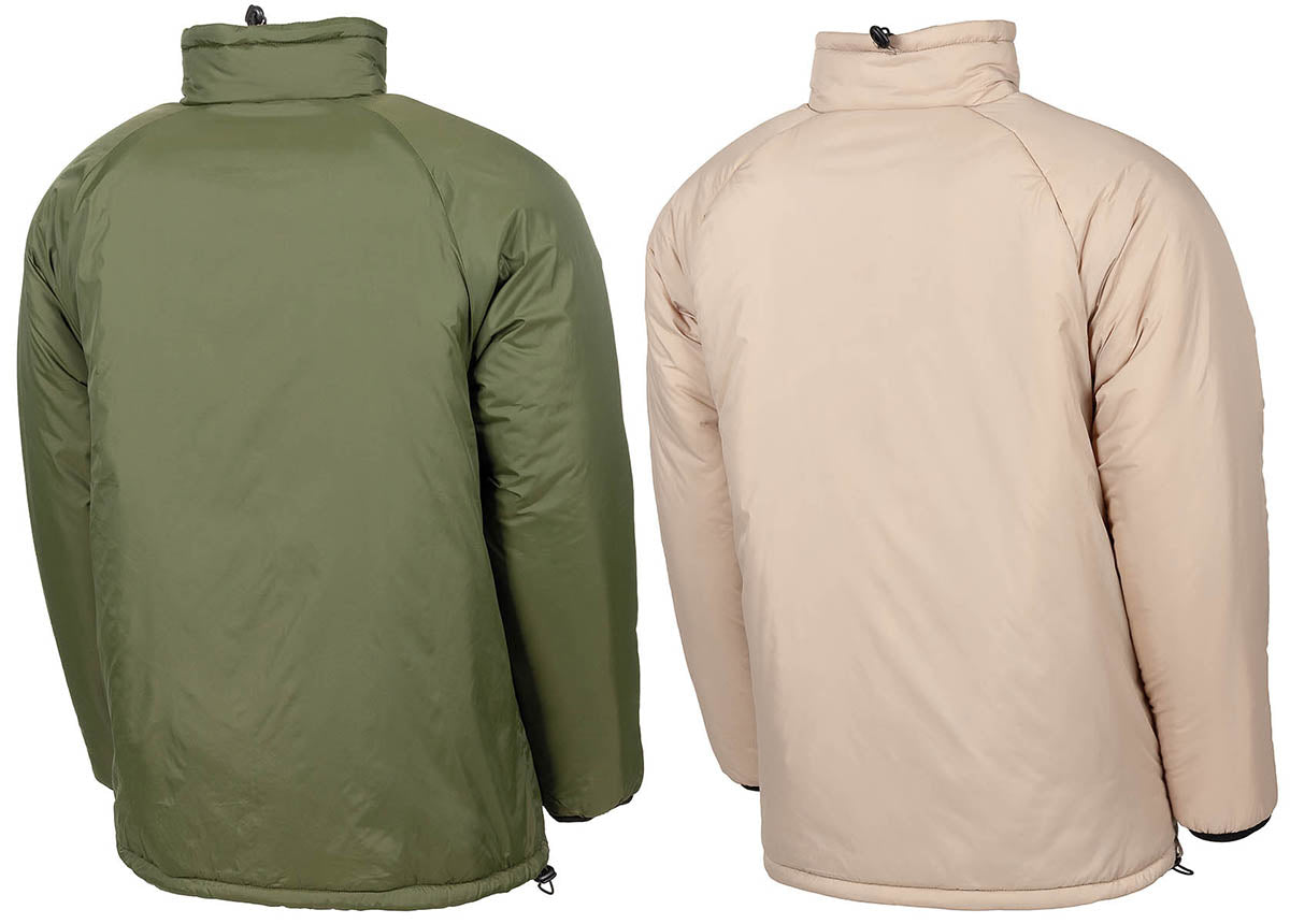 Brit. Thermojacke, wendbar, oliv/kaki, große Größen
