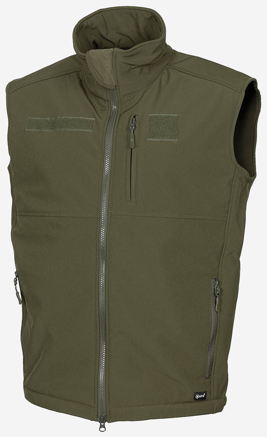 Soft Shell Weste, "Allround", oliv