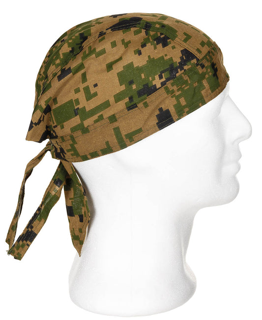 Headwrap, digital woodland