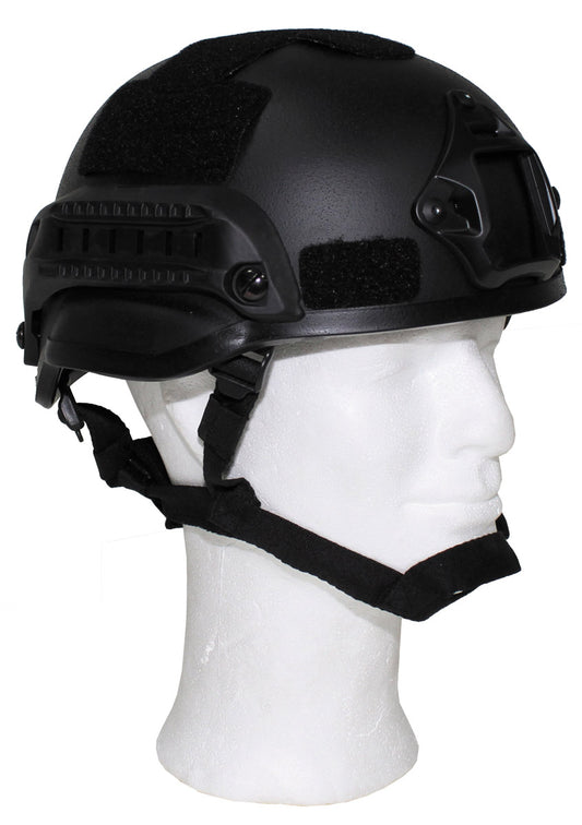 US Helm, "MICH 2002", Rails, schwarz, ABS-Kunststoff