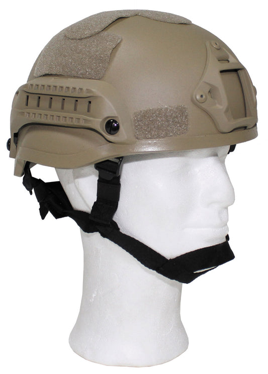 US Helm, "MICH 2002", Rails, coyote tan, ABS-Kunststoff