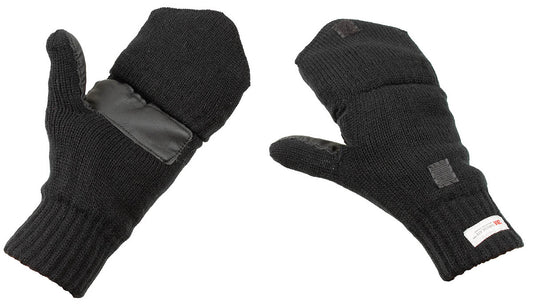 Strick-Faust-Fingerhandschuh, schwarz, 3M+ Thinsulate+