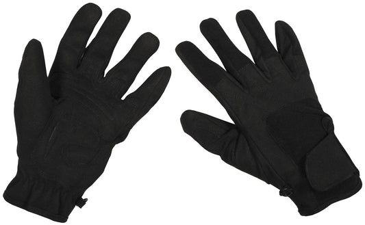 Fingerhandschuhe, Worker light, schwarz