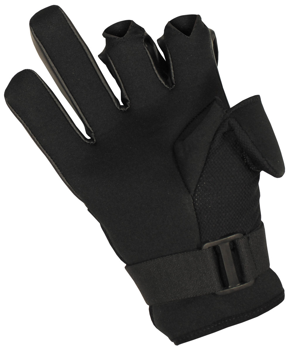Fingerhandschuhe, "Mesh", Neopren, schwarz