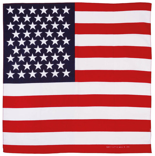 Bandana, USA Fahne, ca. 55 x 55 cm, Baumwolle