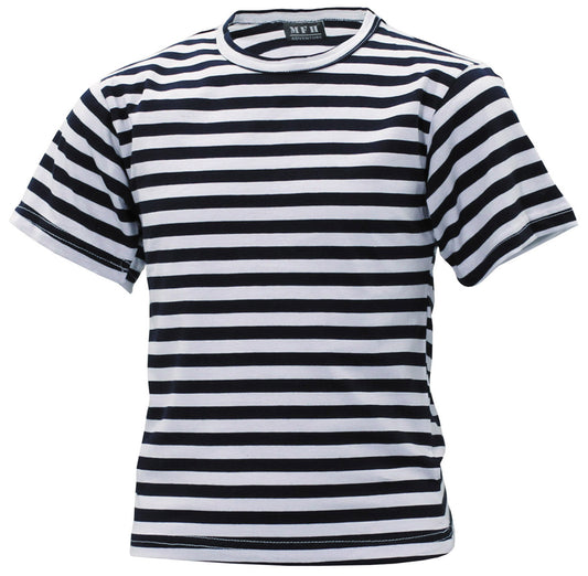 Russ. Marine Kinder T-Shirt, weiß-blau, halbarm