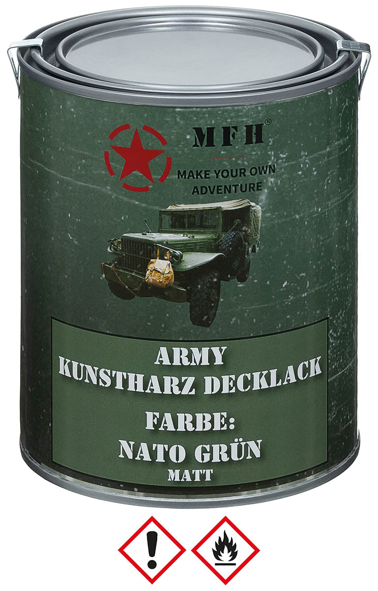 Army Lack, NATO GRÜN, matt, Dose, 1 l