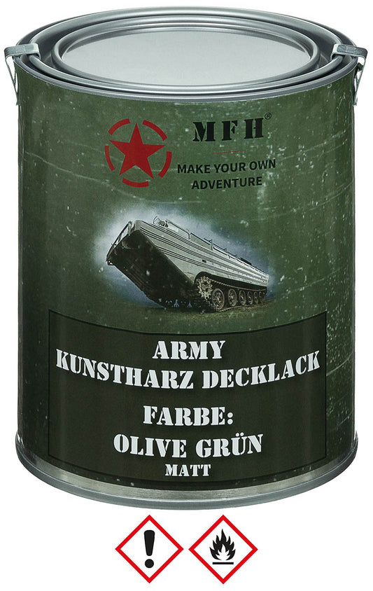 Army Lack, OLIV GRÜN, matt, Dose, 1 l