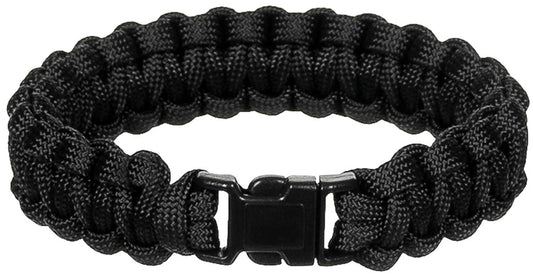 Armband, "Parachute Cord", schwarz, Breite ca. 1,9 cm