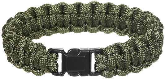 Armband, "Parachute Cord", oliv, Breite ca. 1,9 cm