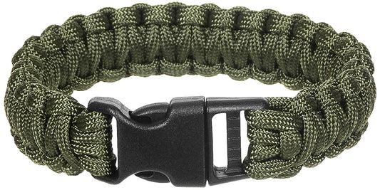 Armband, "Parachute Cord", oliv, Breite ca. 2,3 cm