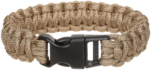 Armband, "Parachute Cord", coyote tan, Breite ca. 2,3 cm