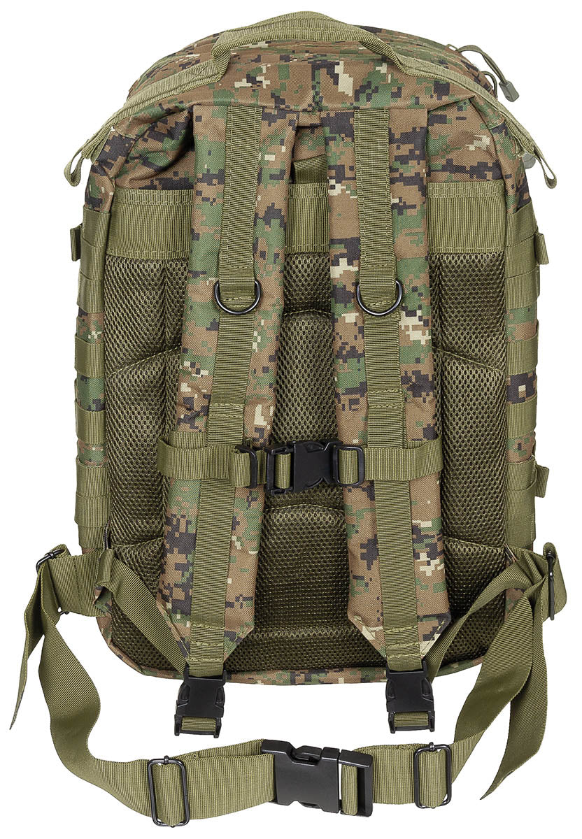 US Rucksack, Assault II, digital woodland