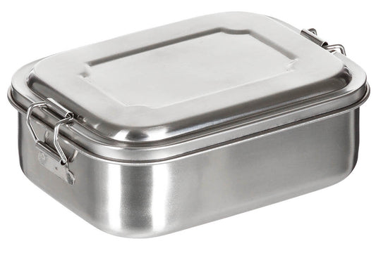Lunchbox, Edelstahl,  ca. 16 x 13 x 6,2 cm