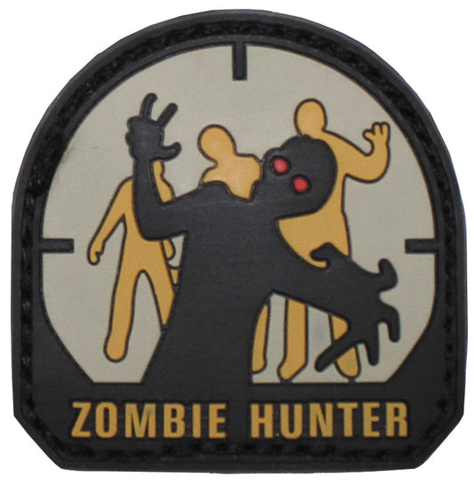 Klettabzeichen, 3D, Zombie Hunter