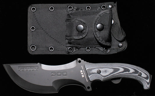 Messer, "Operation Kodiak", schwarz, Scheide