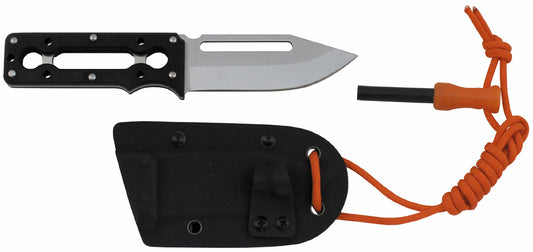 Messer, "Outlive", G10-Griff, schwarz, Kydex Scheide
